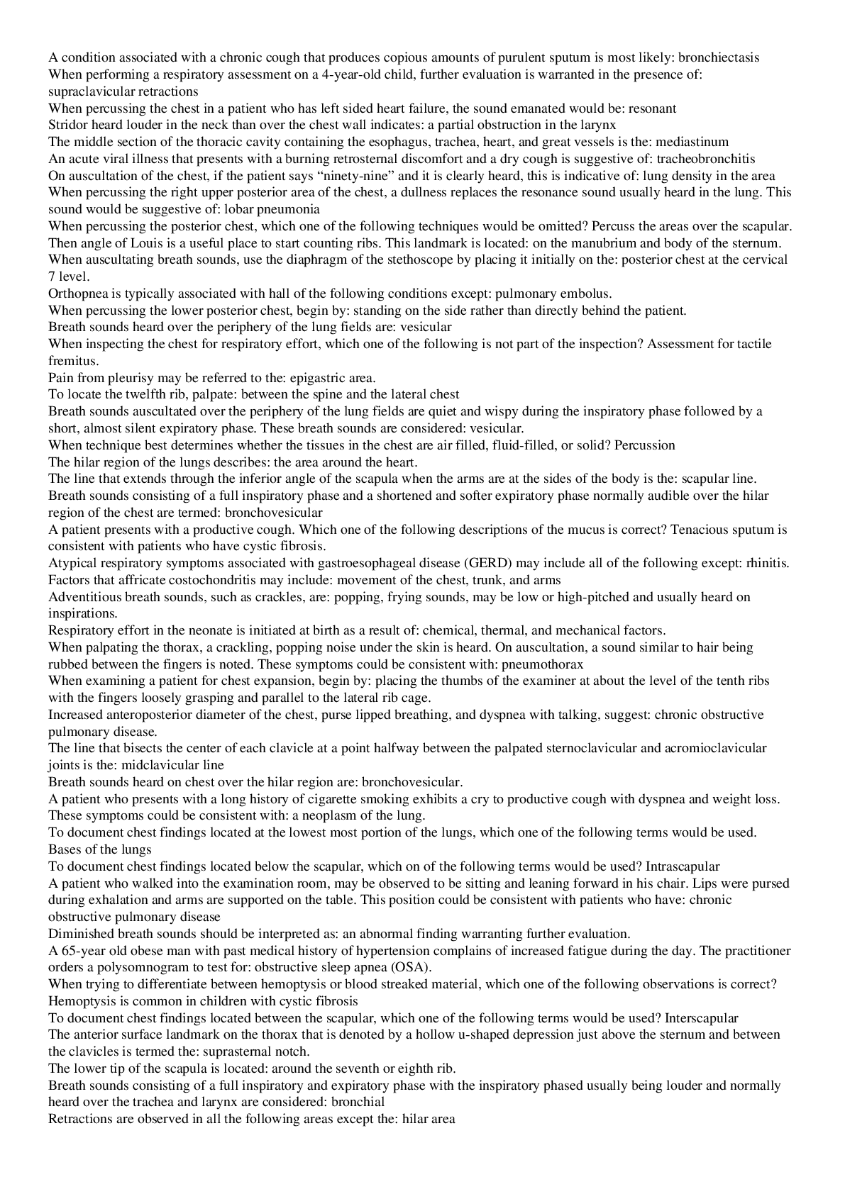 Preview image of   NSG 6020 week 3 Respiratory Questions document